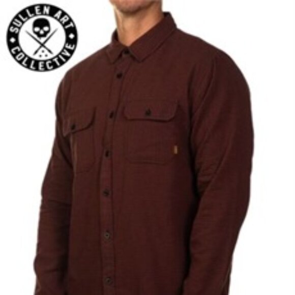 SULLEN STRIPER FLANNEL SHIRT (XL) NEW - Picture 1 of 2